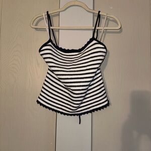 NWT Abercrombie Crochet Tank Top. Size Medium